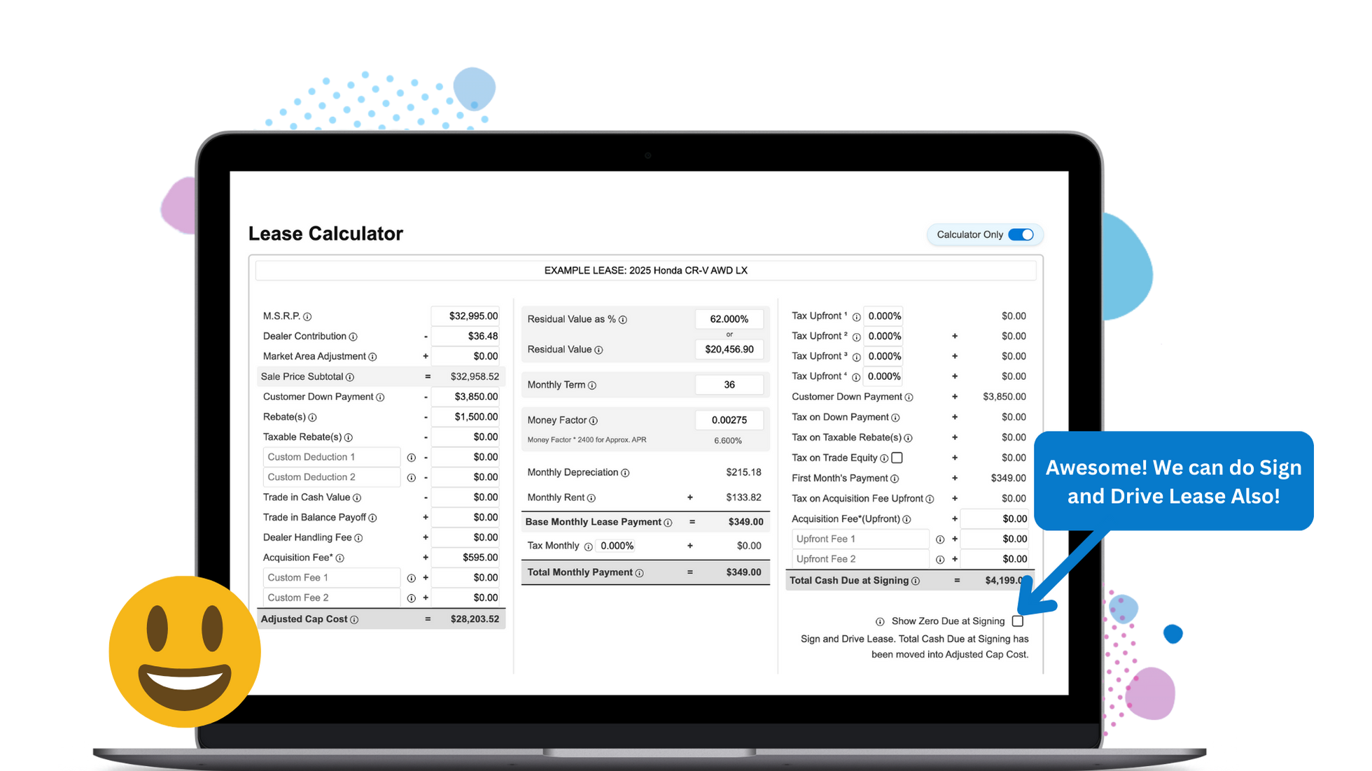 Lease Calculator Demo