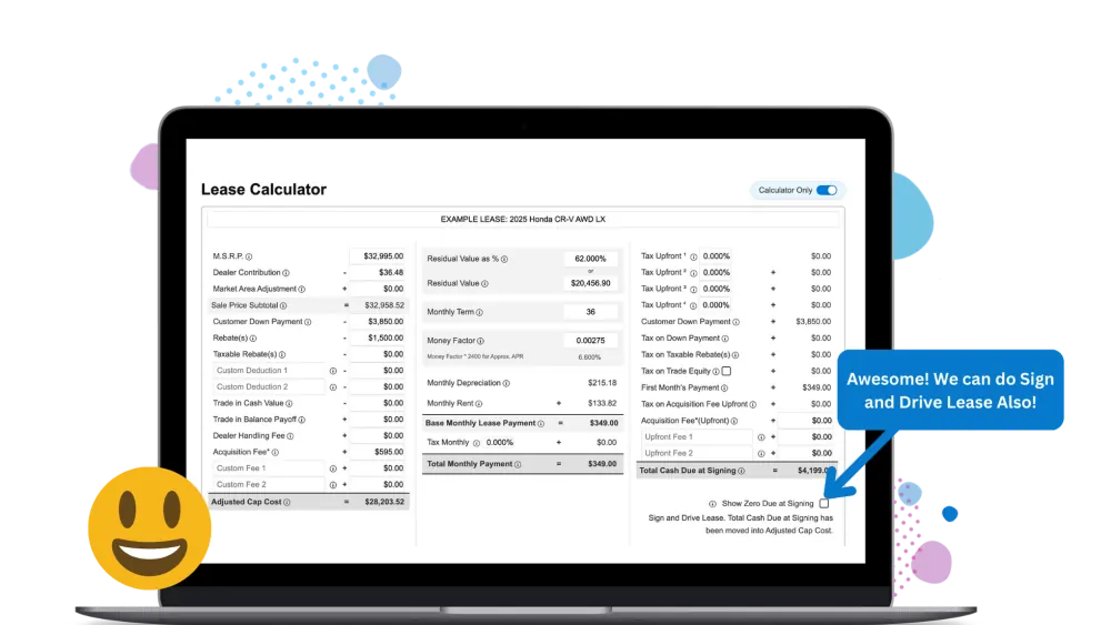 Lease Calculator Demo